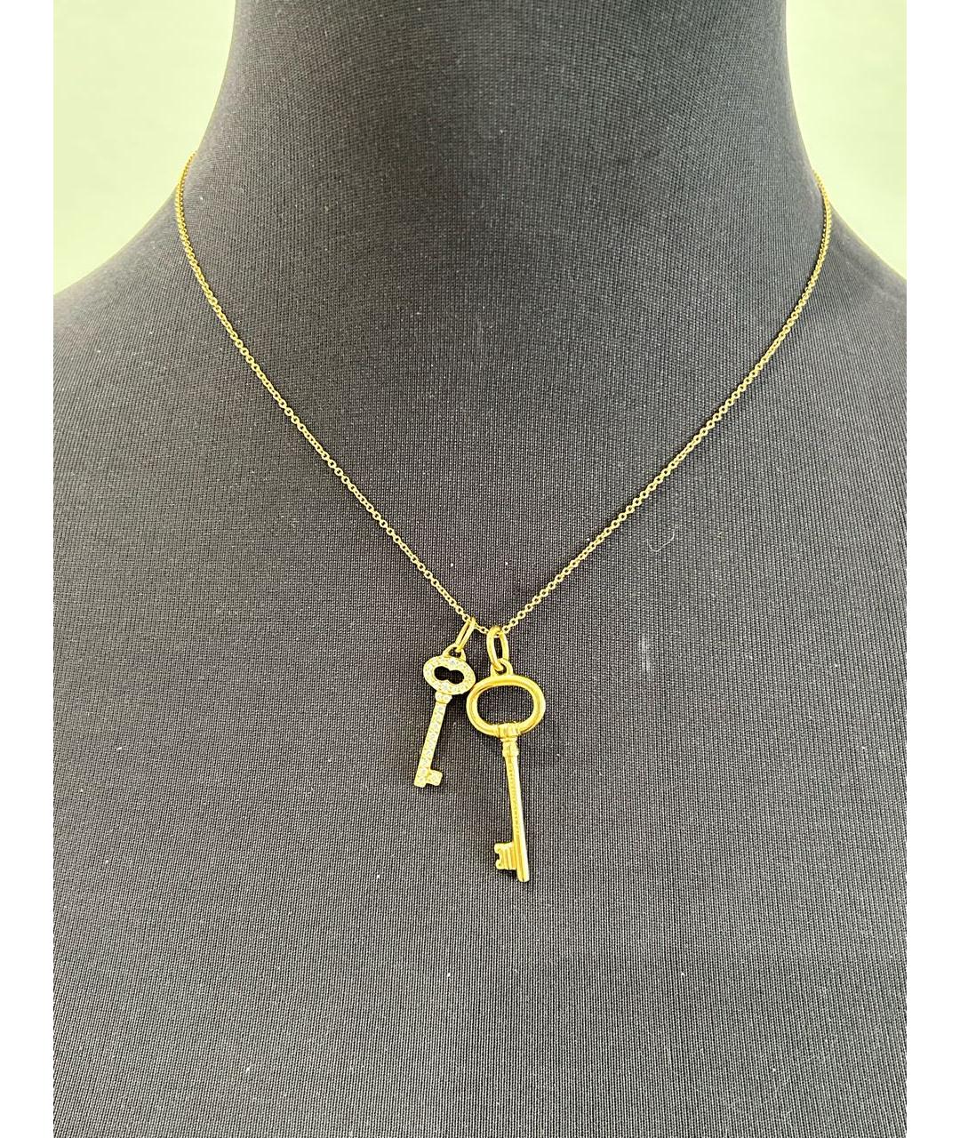 TIFFANY&CO Золотой кулон из желтого золота, фото 3