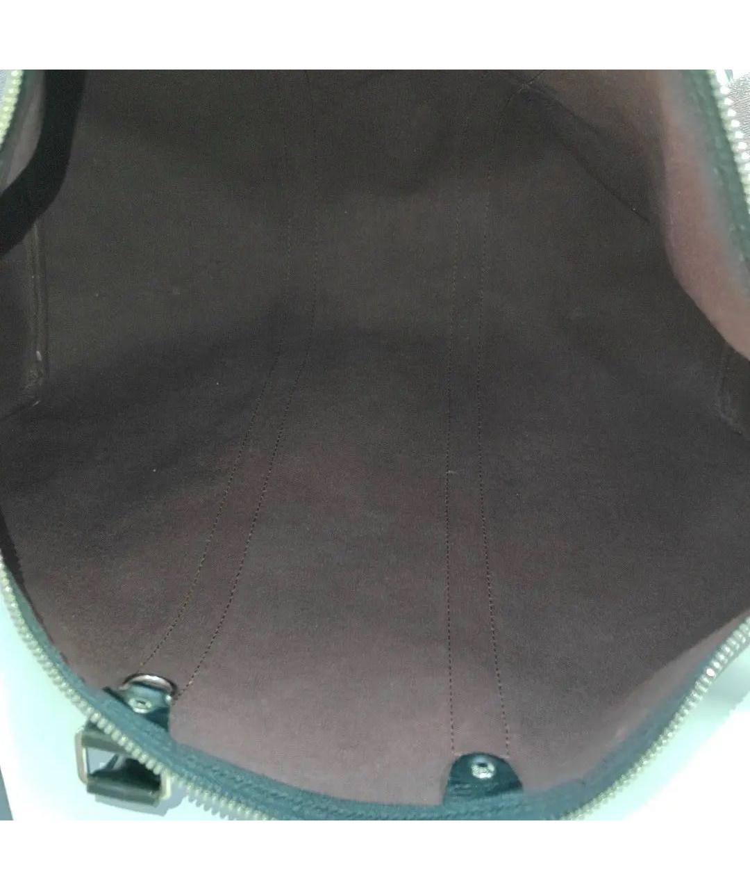 LOUIS VUITTON Коричневая кожаная дорожная/спортивная сумка, фото 5