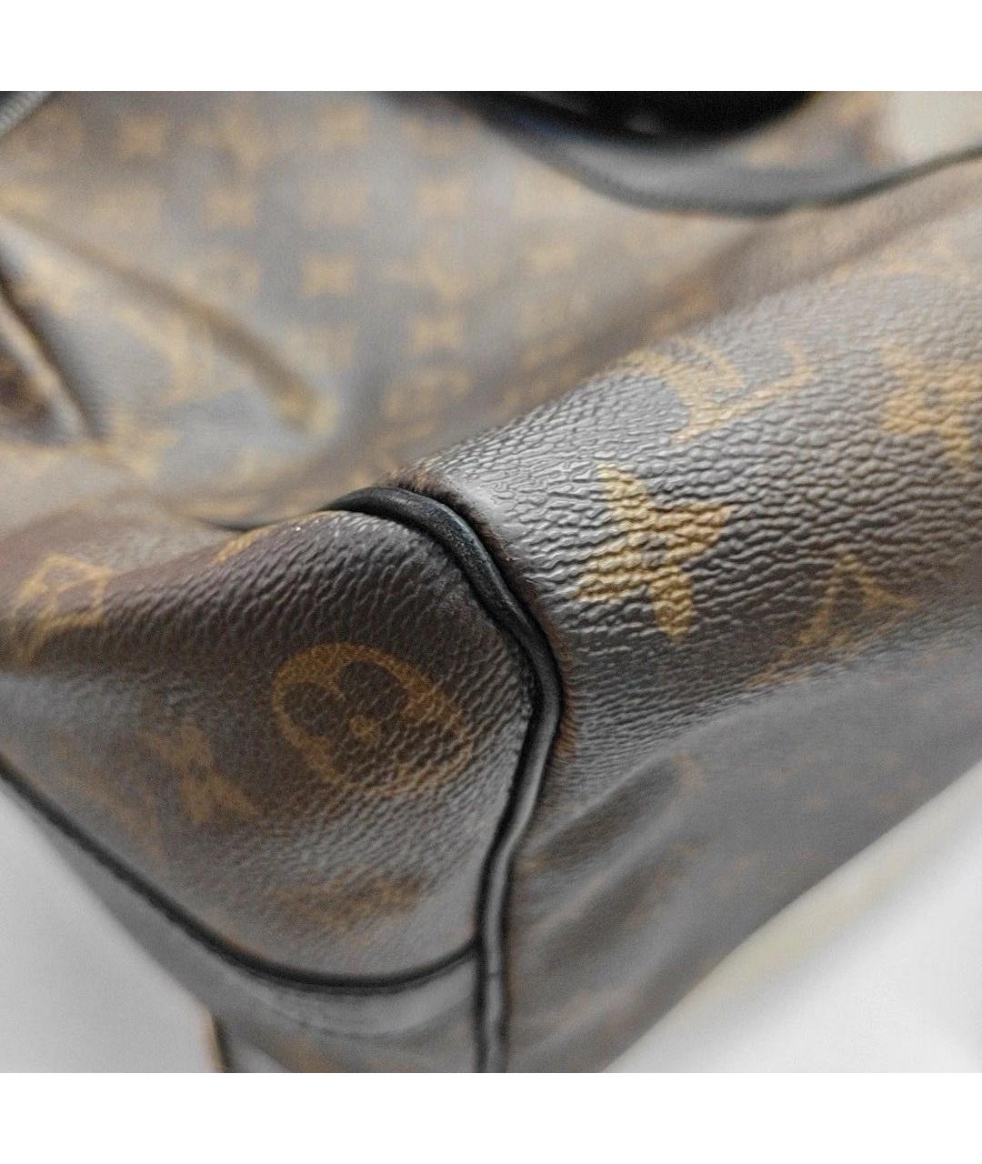 LOUIS VUITTON Коричневая кожаная дорожная/спортивная сумка, фото 8