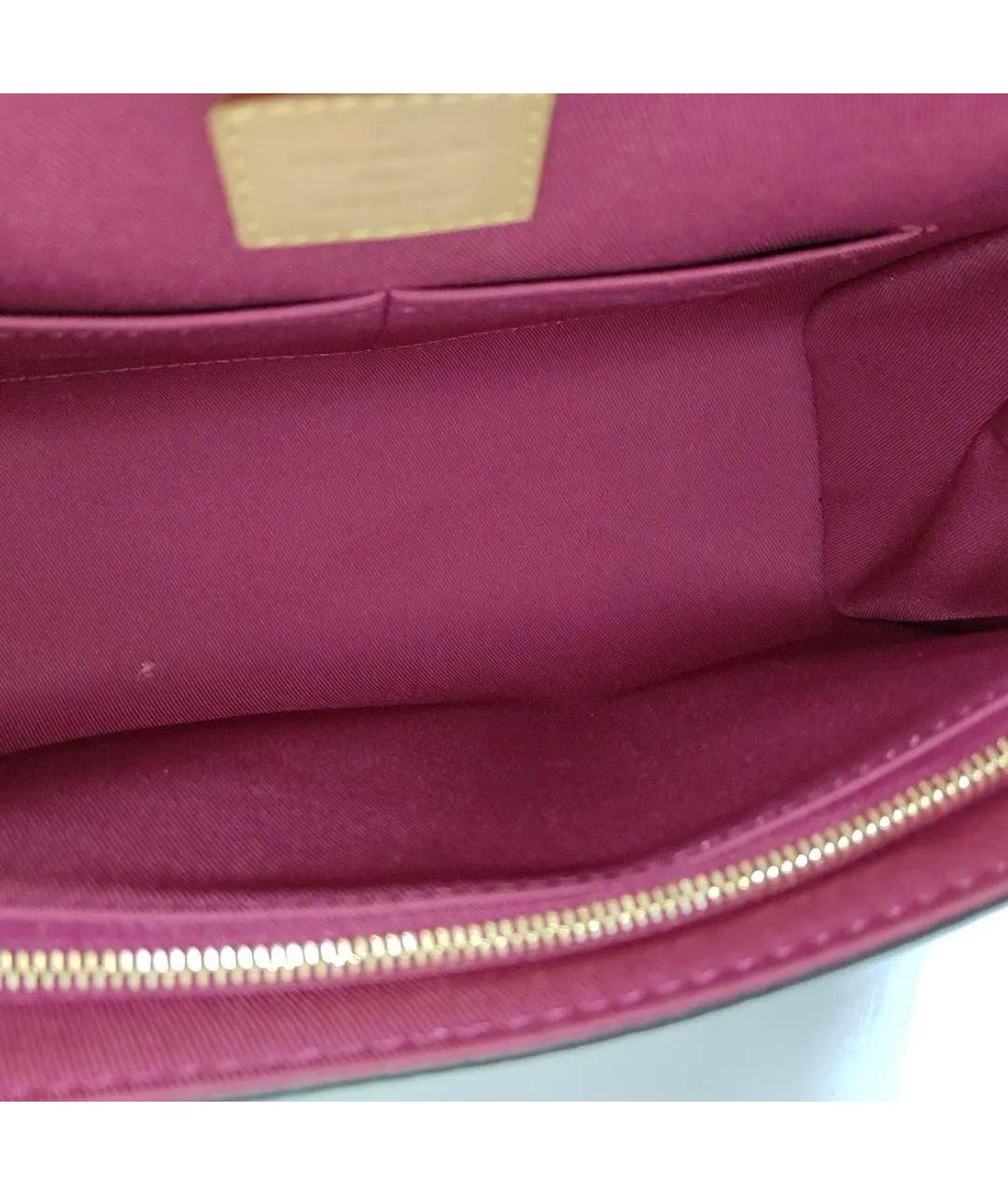 LOUIS VUITTON Коричневая кожаная сумка через плечо, фото 6