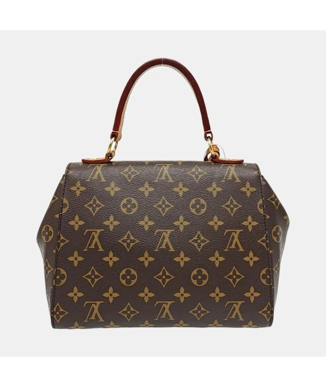 LOUIS VUITTON Коричневая кожаная сумка через плечо, фото 4