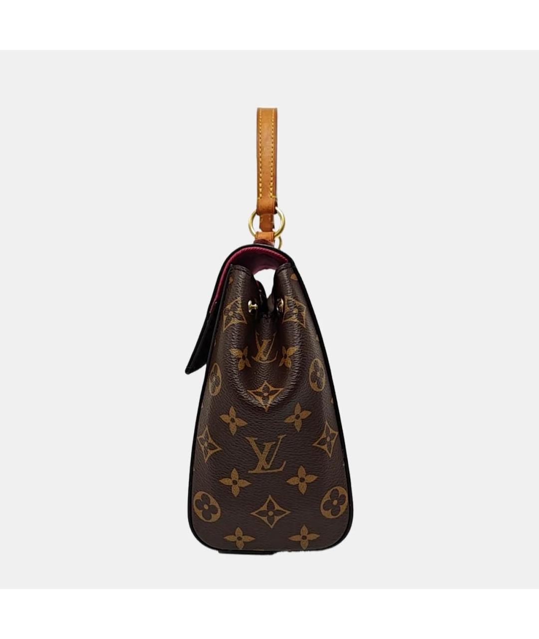 LOUIS VUITTON Коричневая кожаная сумка через плечо, фото 2