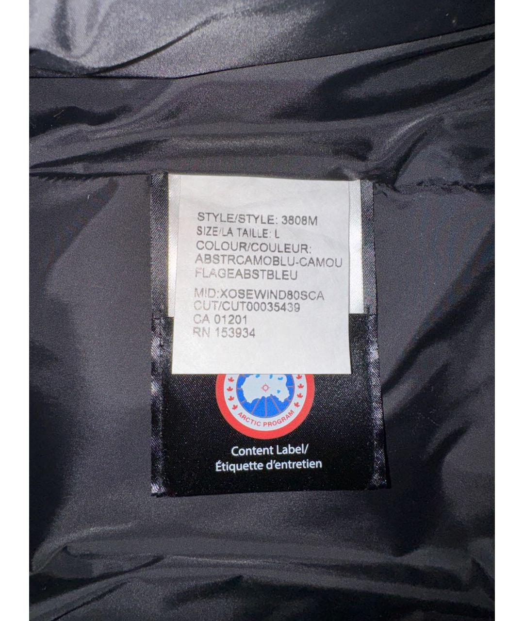 CANADA GOOSE Темно-синяя полиэстеровая парка, фото 5