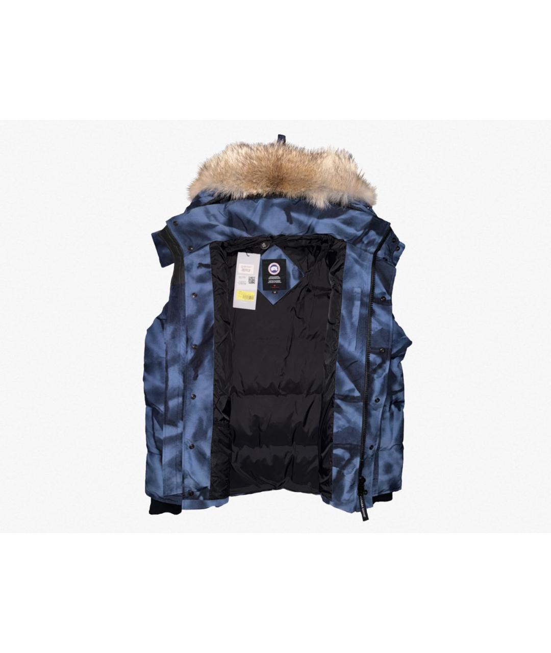 CANADA GOOSE Темно-синяя полиэстеровая парка, фото 2