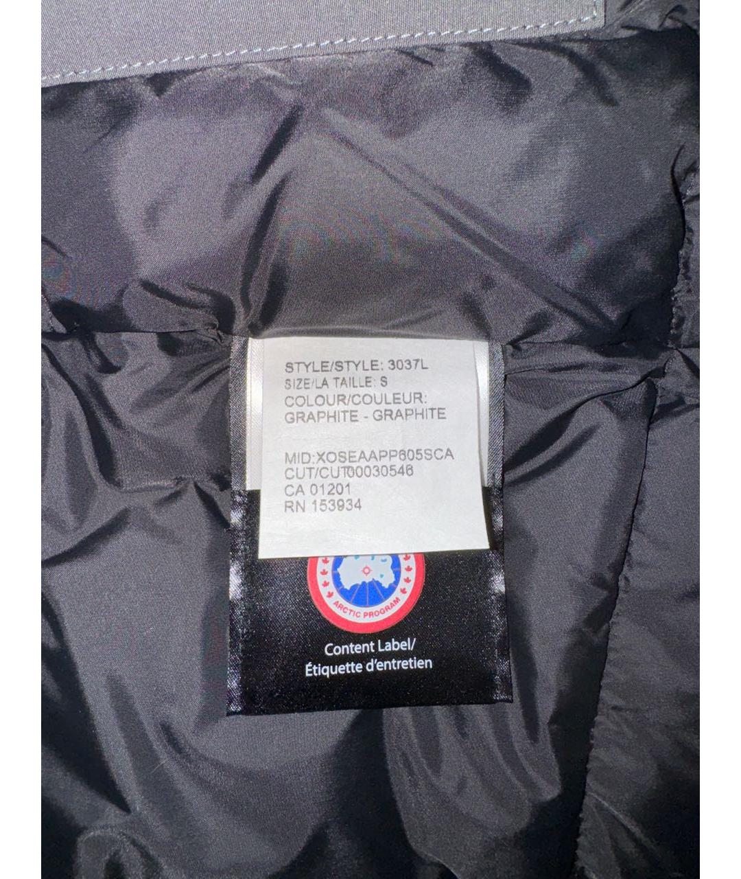 CANADA GOOSE Серая полиэстеровая парка, фото 5