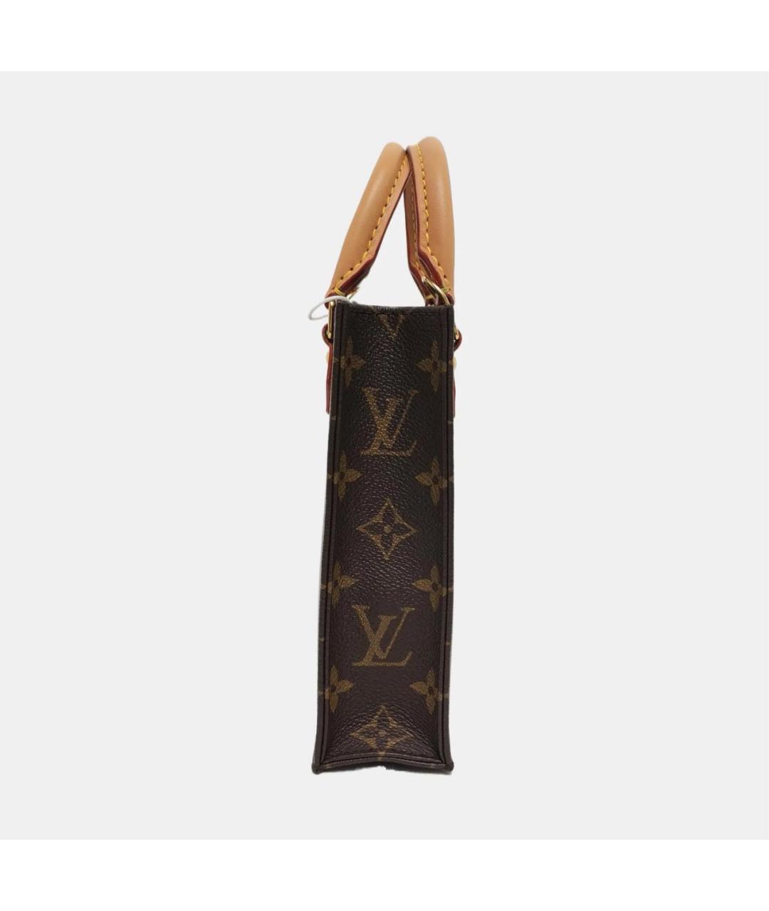 LOUIS VUITTON Коричневая кожаная сумка через плечо, фото 2
