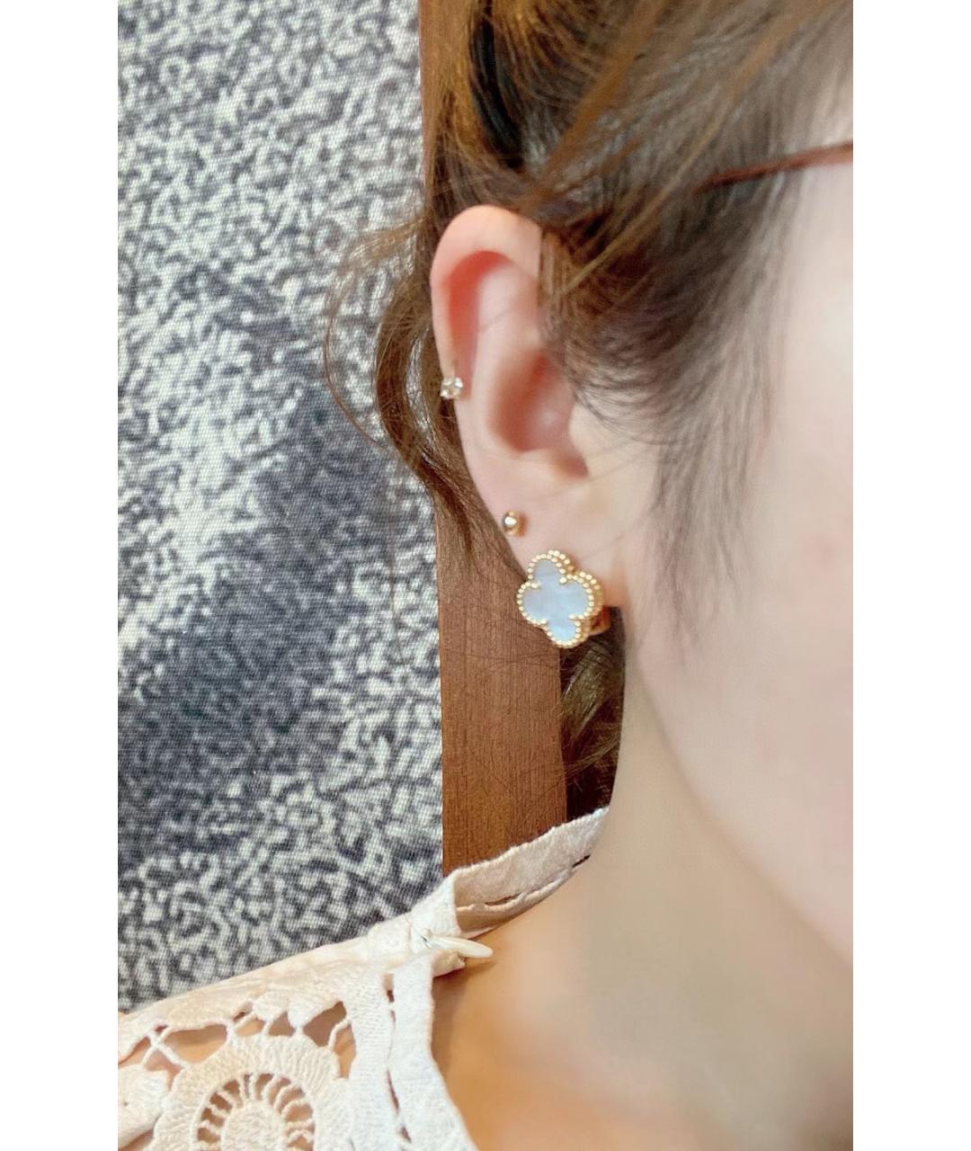 VAN CLEEF & ARPELS Золотые серьги из розового золота, фото 5