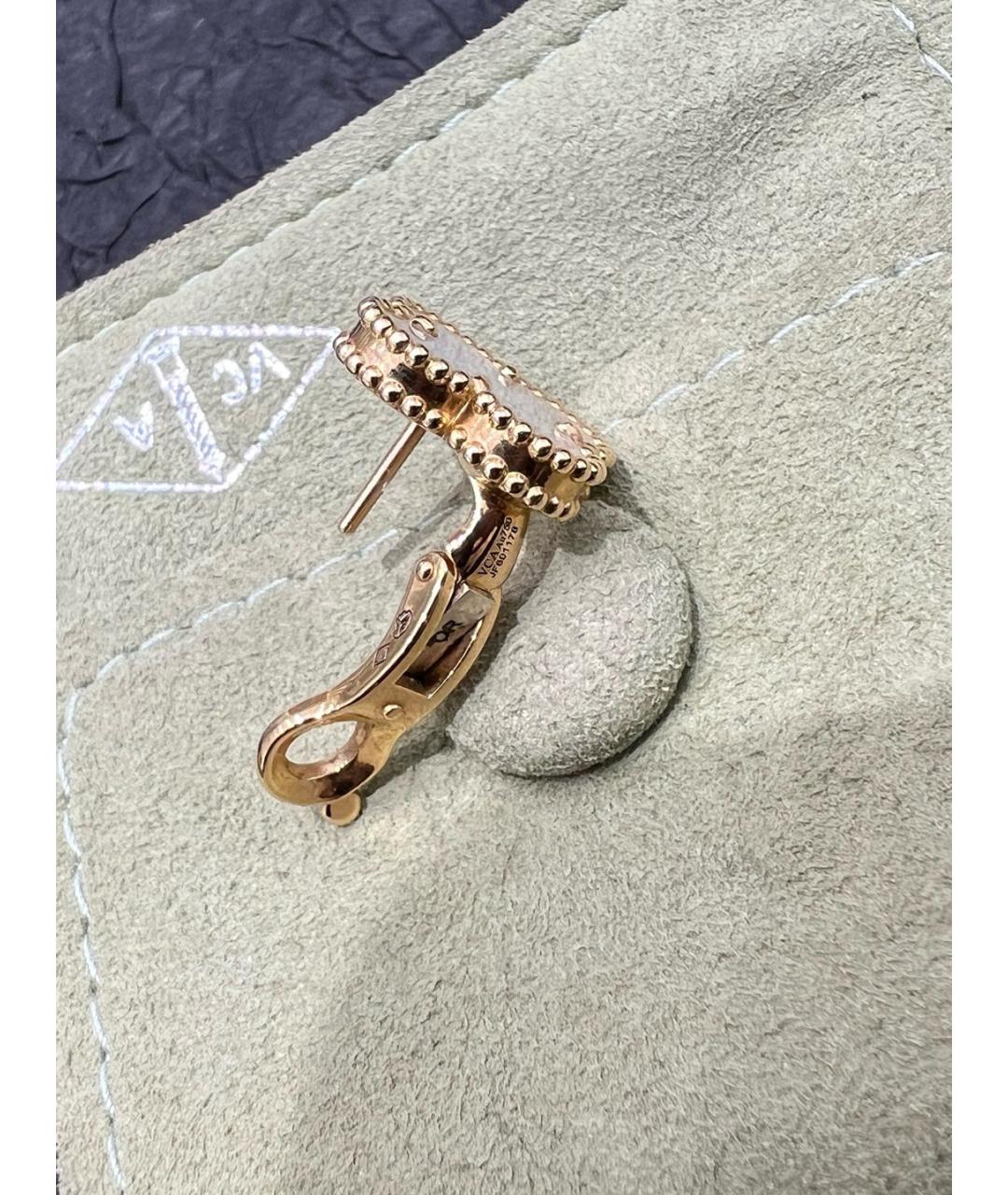 VAN CLEEF & ARPELS Золотые серьги из розового золота, фото 4