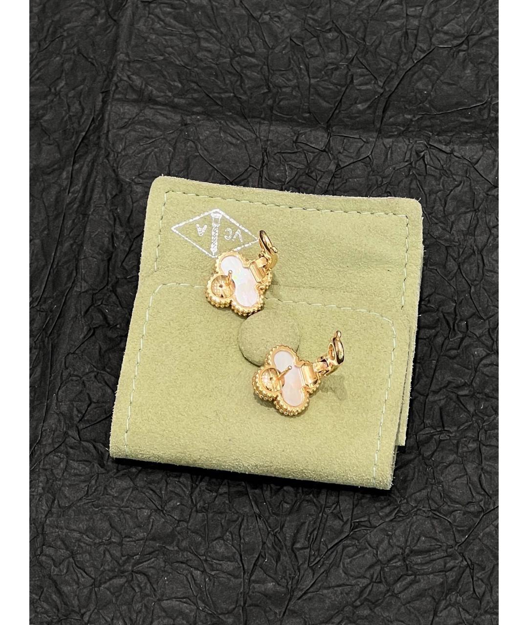 VAN CLEEF & ARPELS Золотые серьги из розового золота, фото 3