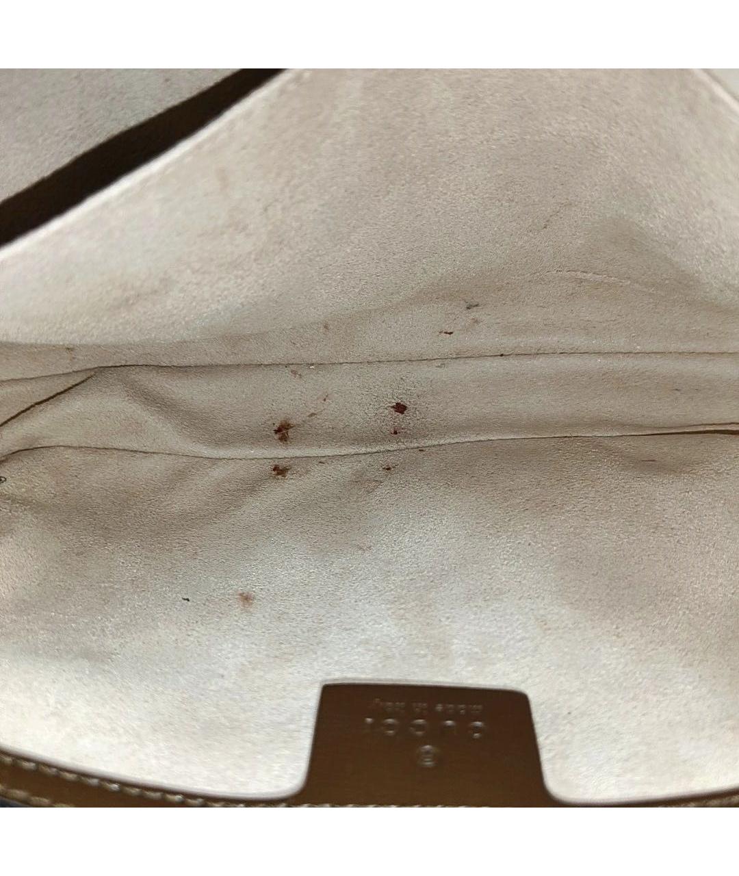 GUCCI Коричневая кожаная сумка с короткими ручками, фото 6