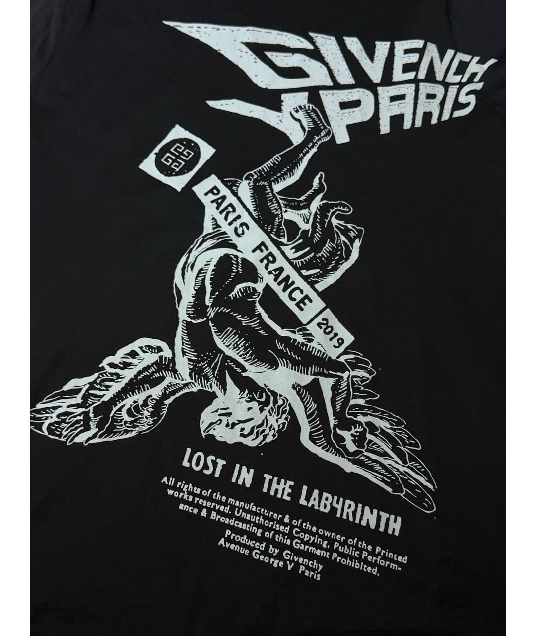 GIVENCHY Черная хлопковая футболка, фото 5