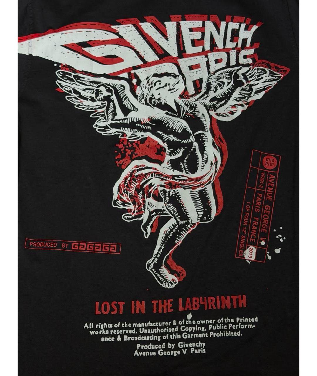 GIVENCHY Черная хлопковая футболка, фото 4