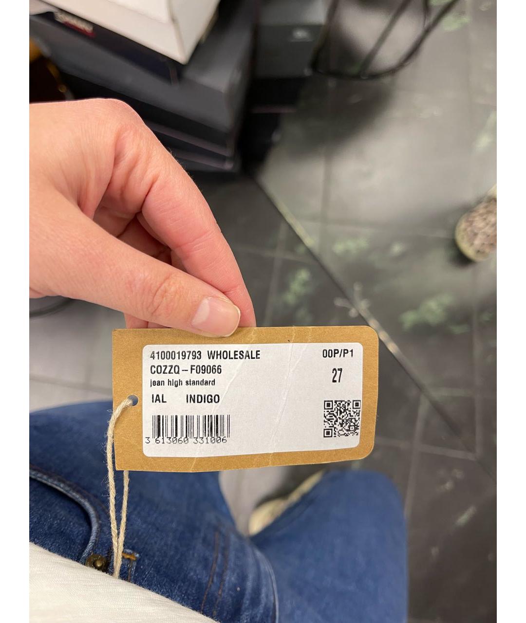 A.P.C. Синие хлопковые джинсы слим, фото 7