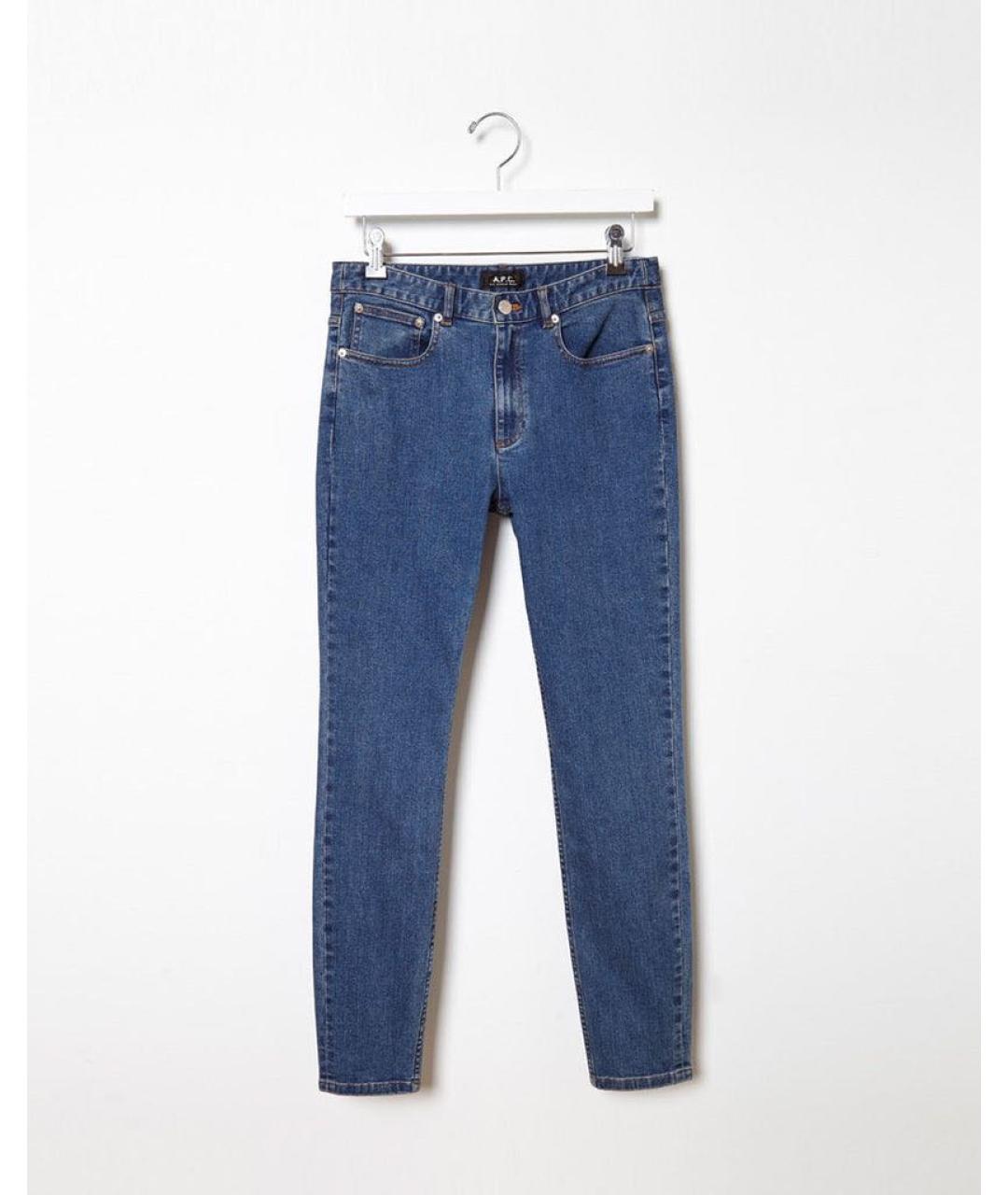 A.P.C. Синие хлопковые джинсы слим, фото 9