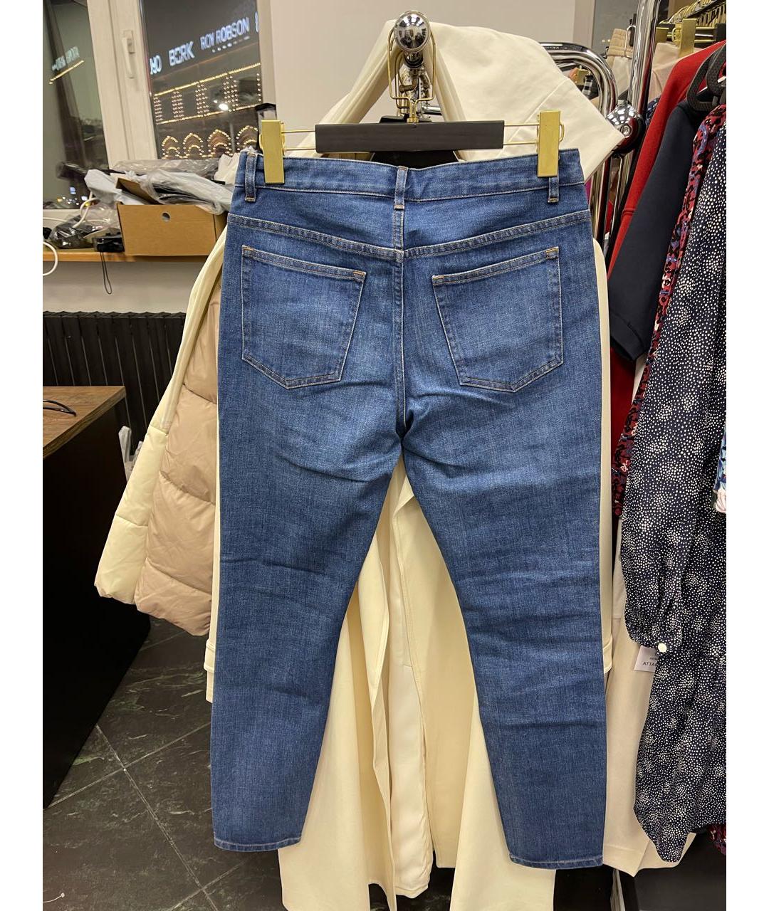 A.P.C. Синие хлопковые джинсы слим, фото 8