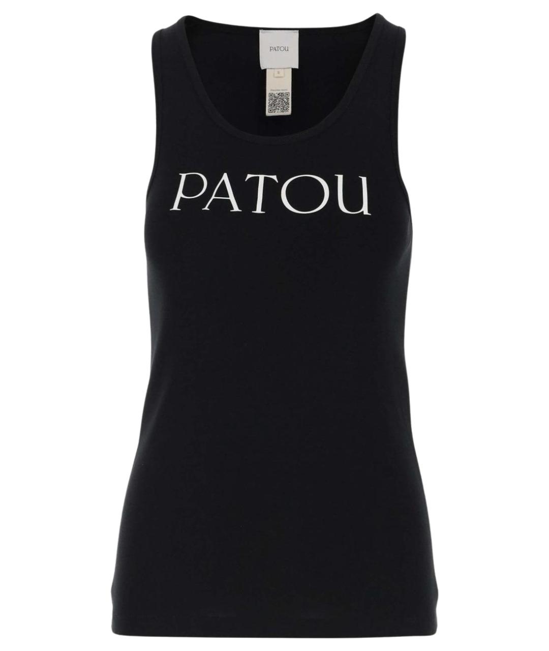 PATOU Черная хлопковая майка, фото 1