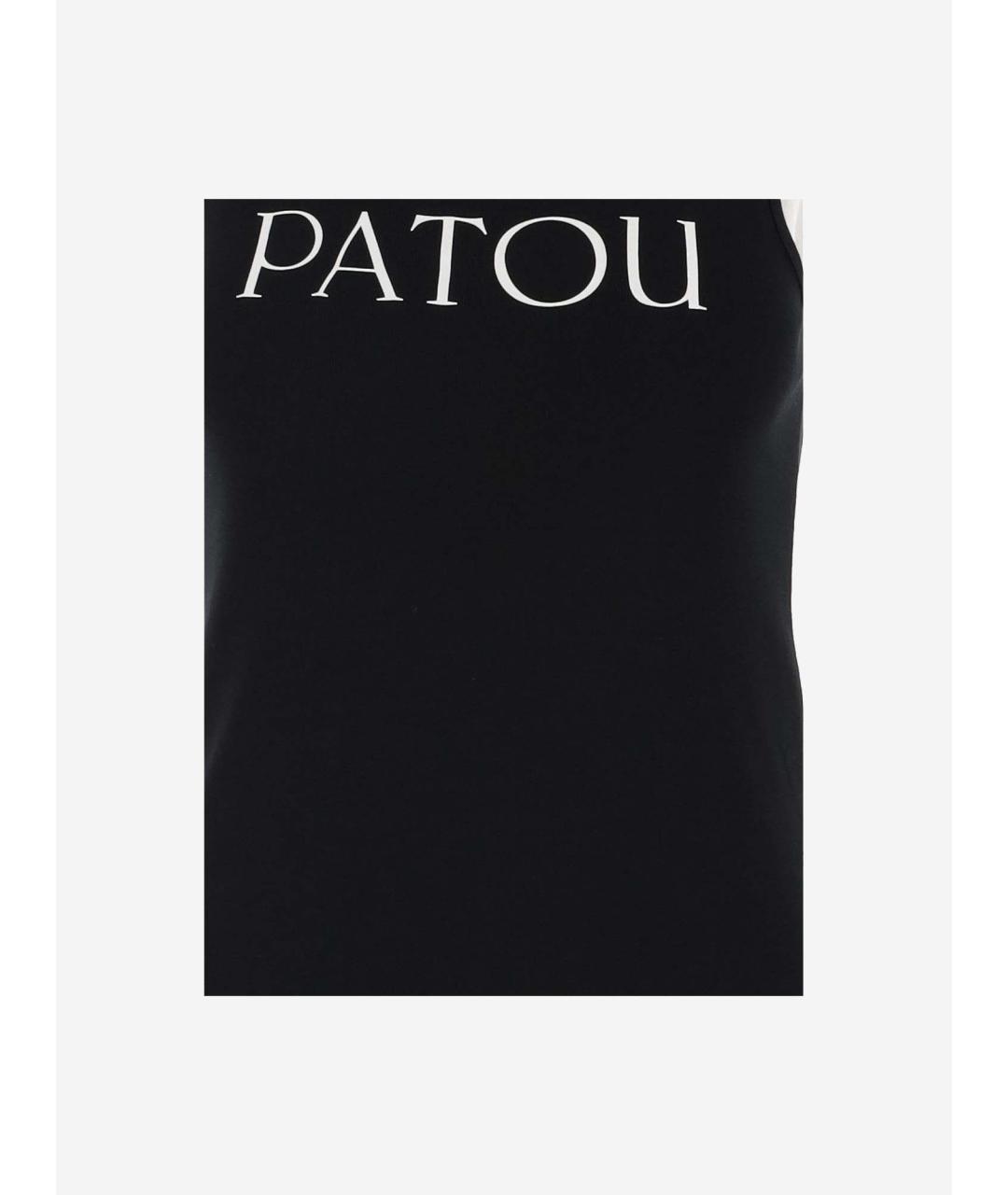 PATOU Черная хлопковая майка, фото 3