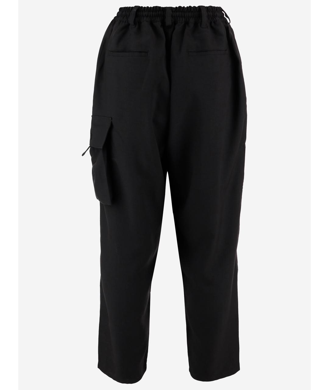 Y-3 Черные полиэстеровые повседневные брюки, фото 2