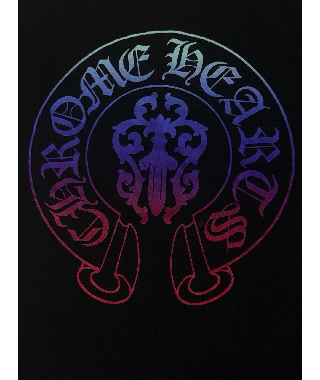 CHROME HEARTS Черная хлопковая футболка, фото 6