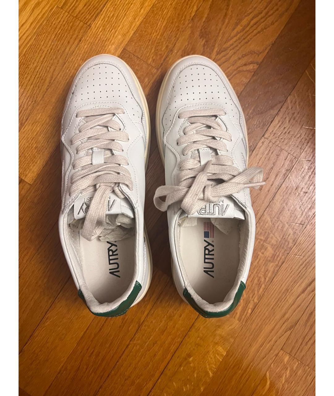 AUTRY Белые кожаные кеды, фото 4