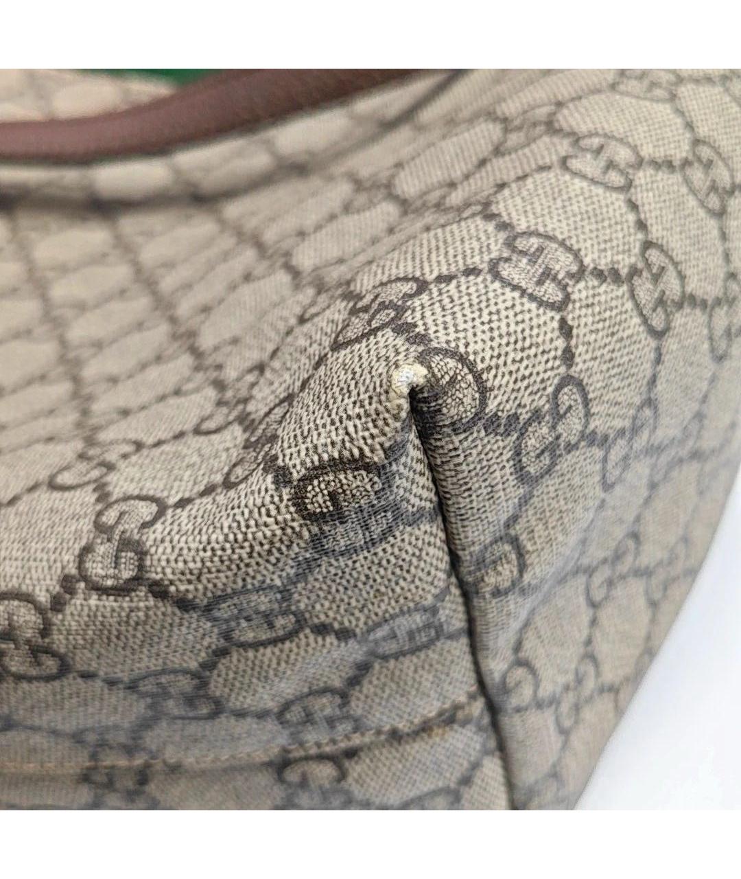 GUCCI Коричневая кожаная сумка тоут, фото 7