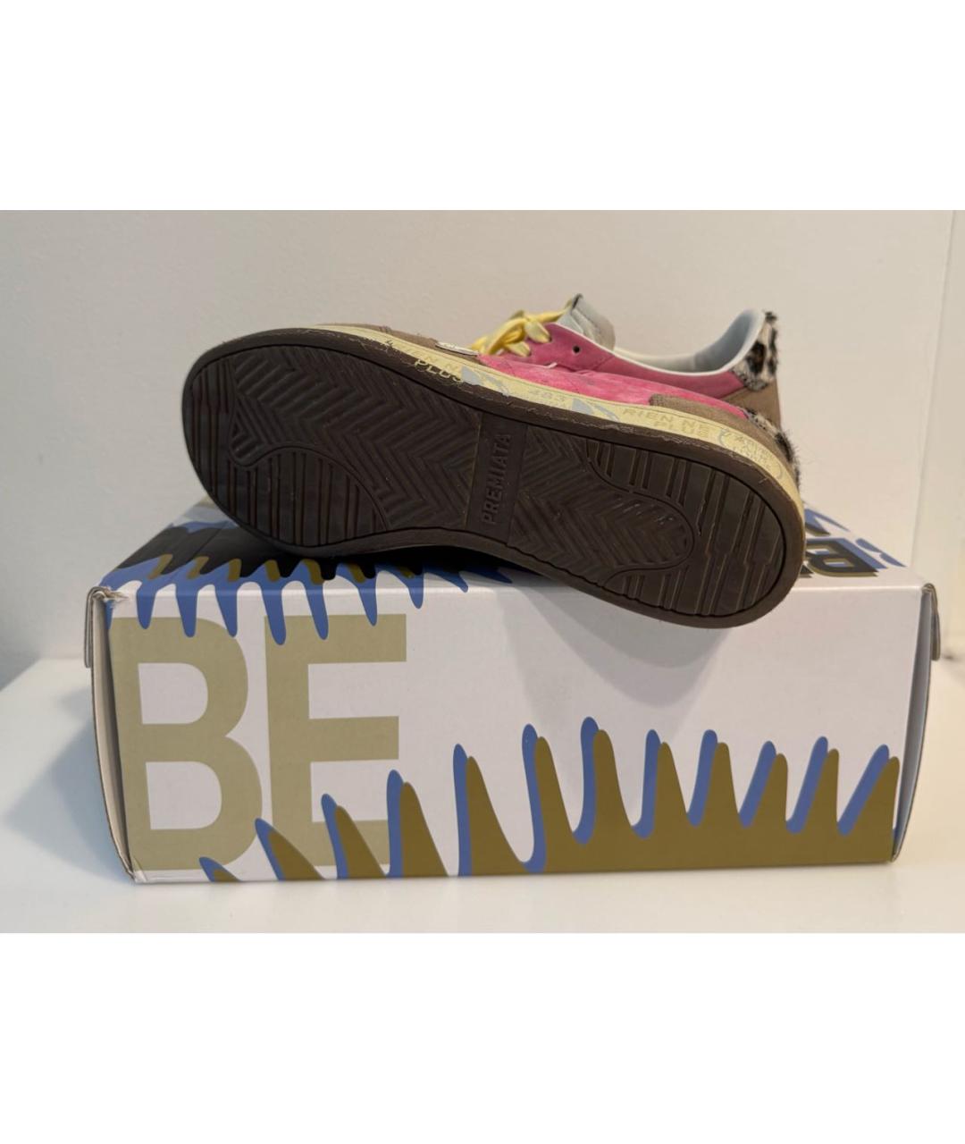 PREMIATA Розовые замшевые кеды, фото 4