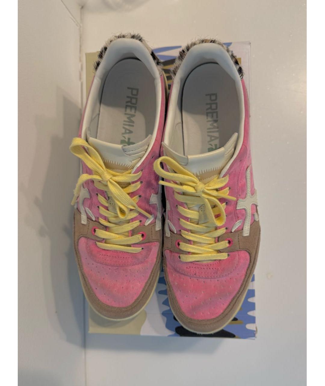 PREMIATA Розовые замшевые кеды, фото 3