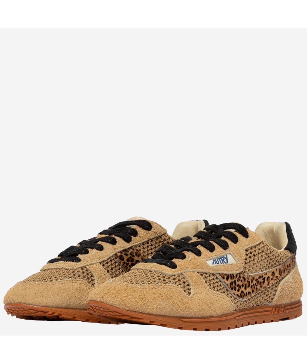 AUTRY Бежевые текстильные кроссовки, фото 2