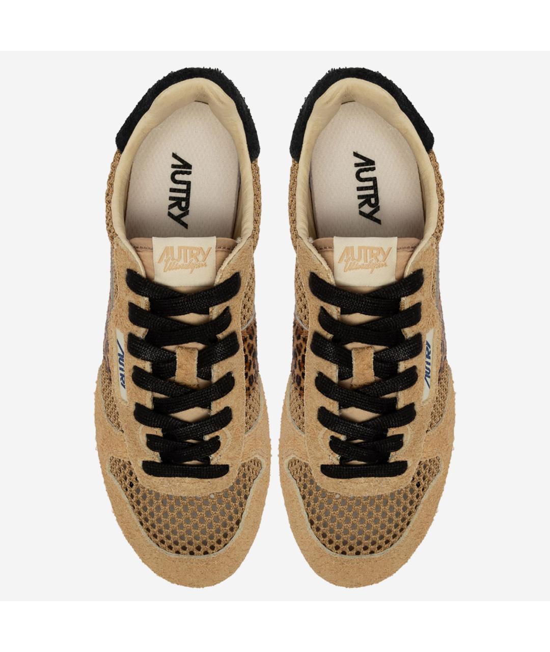 AUTRY Бежевые текстильные кроссовки, фото 4