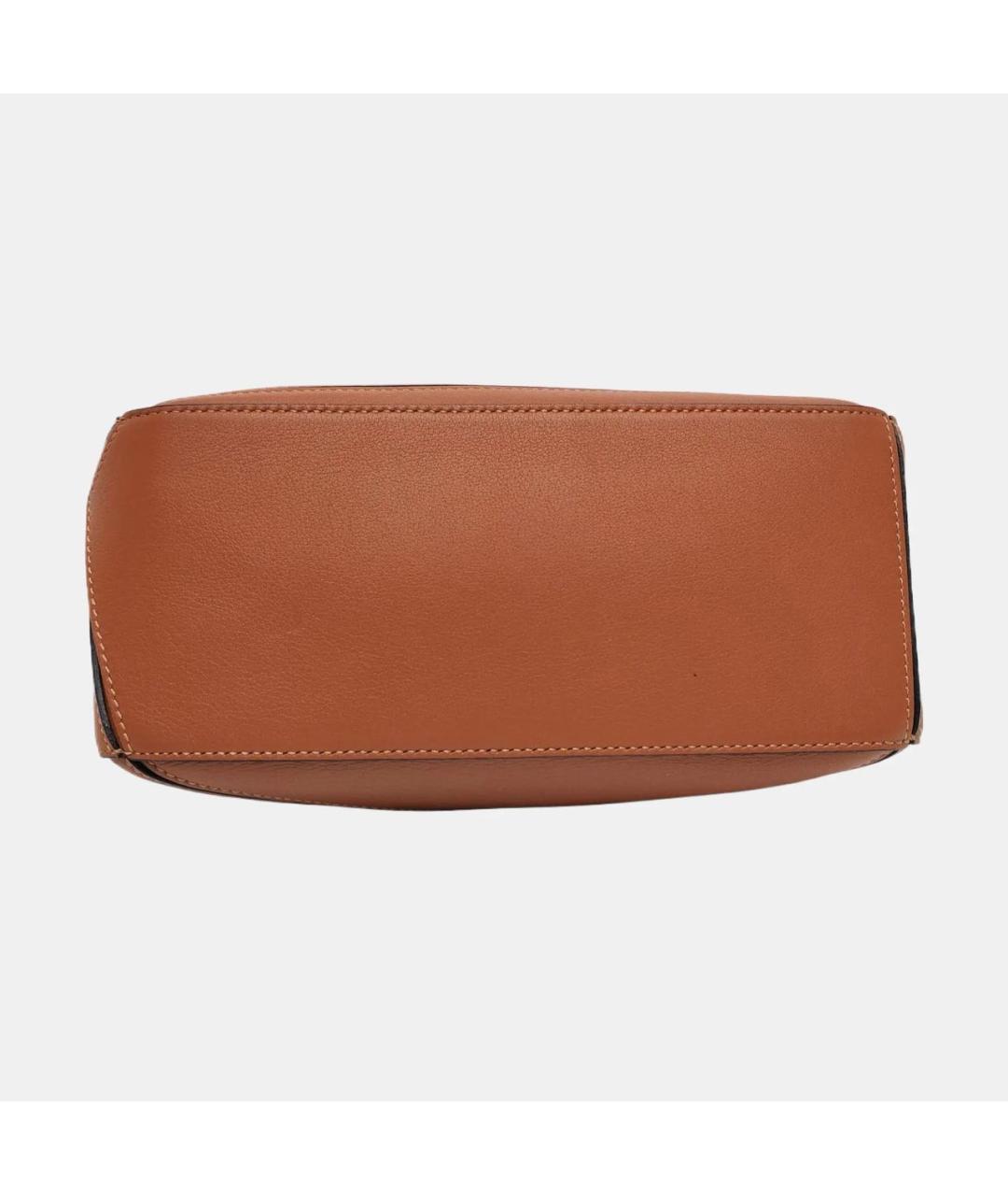 LOEWE Коричневая кожаная сумка тоут, фото 5