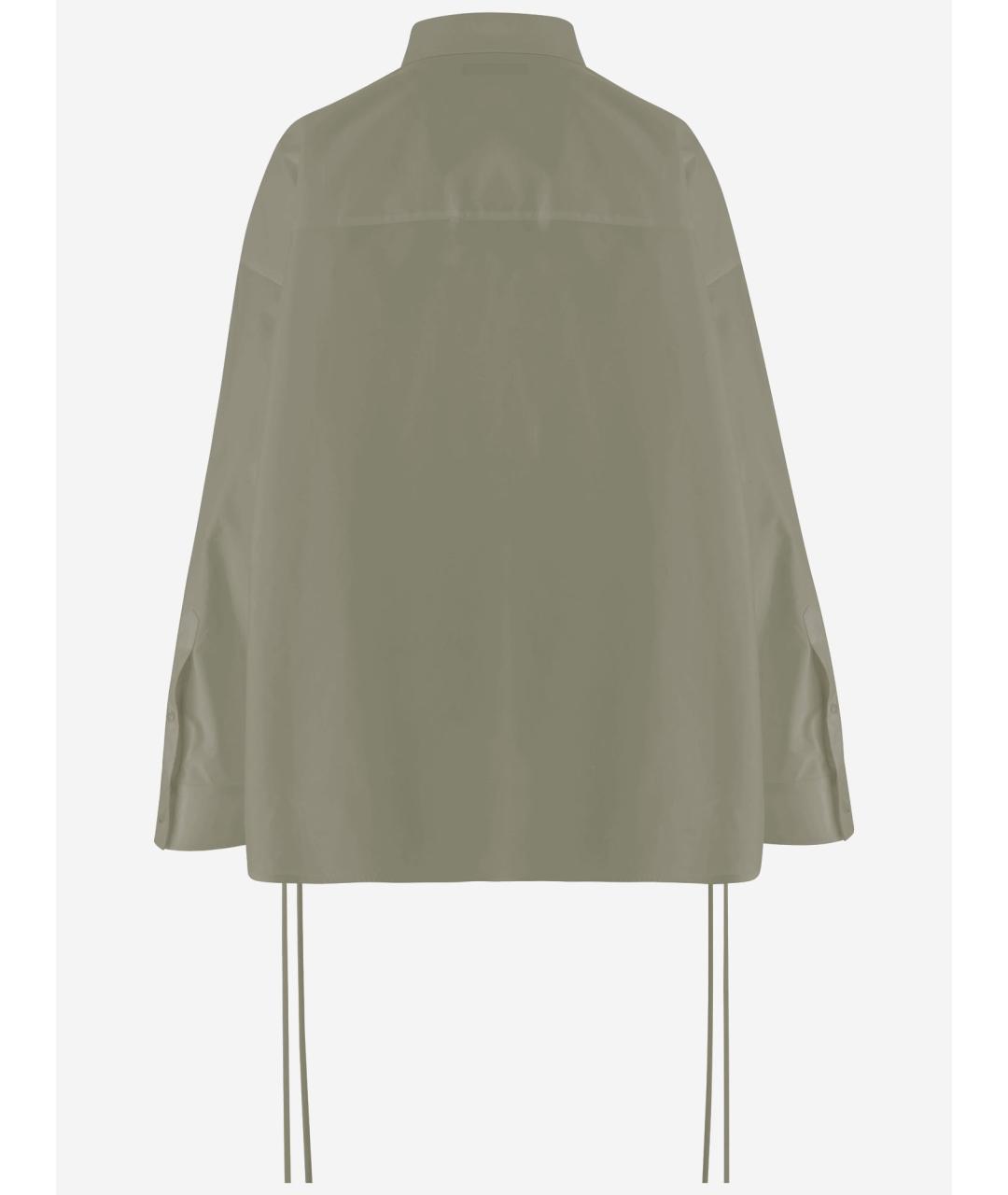 BALENCIAGA Бежевая хлопковая рубашка, фото 2