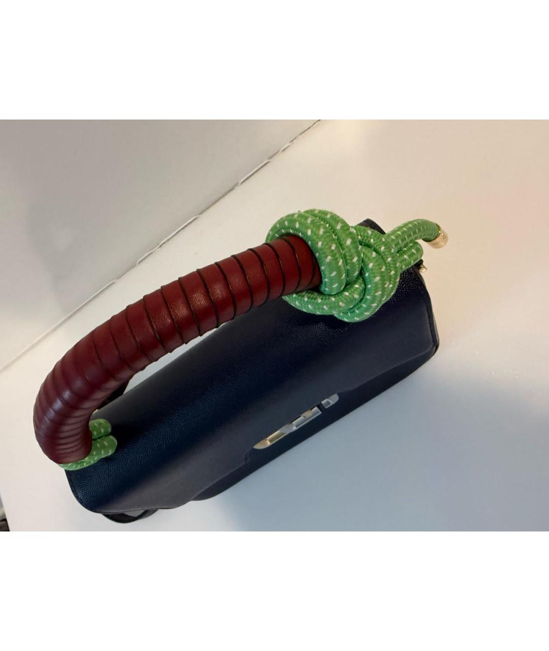 MARC JACOBS Темно-синяя кожаная сумка через плечо, фото 2