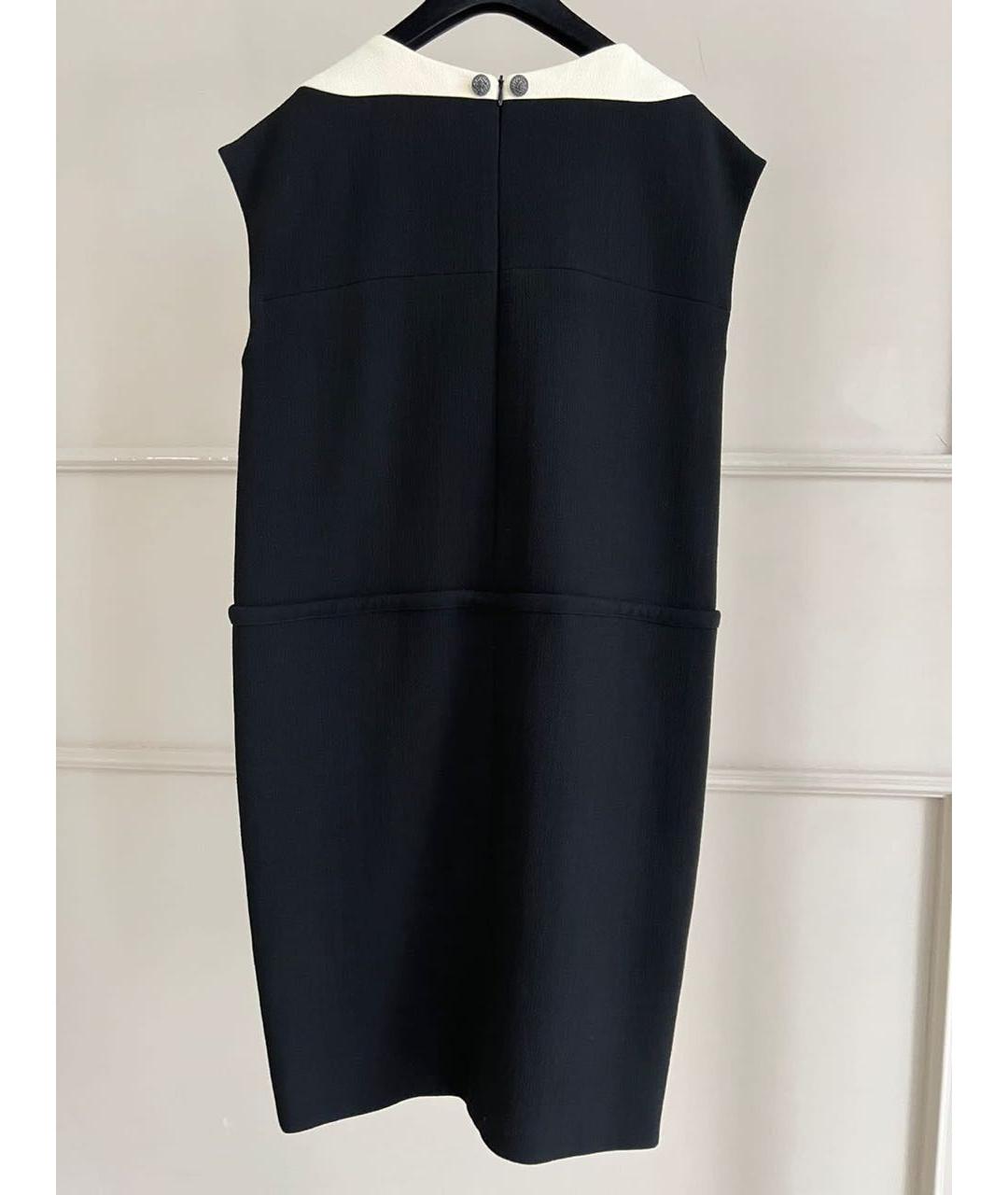 CHANEL Черный шерстяной сарафан, фото 3