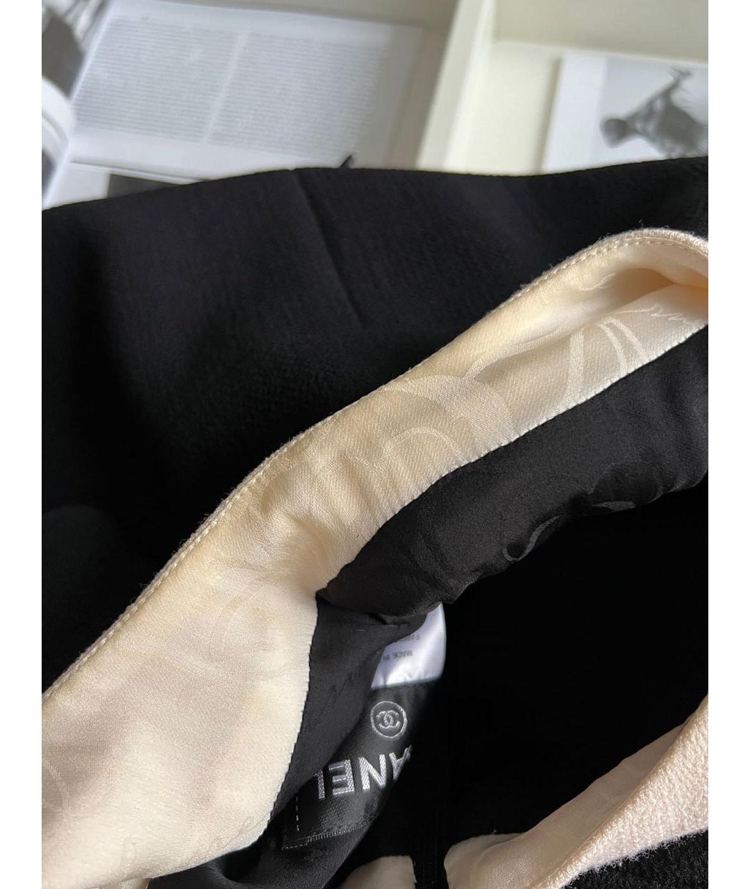 CHANEL Черный шерстяной сарафан, фото 4