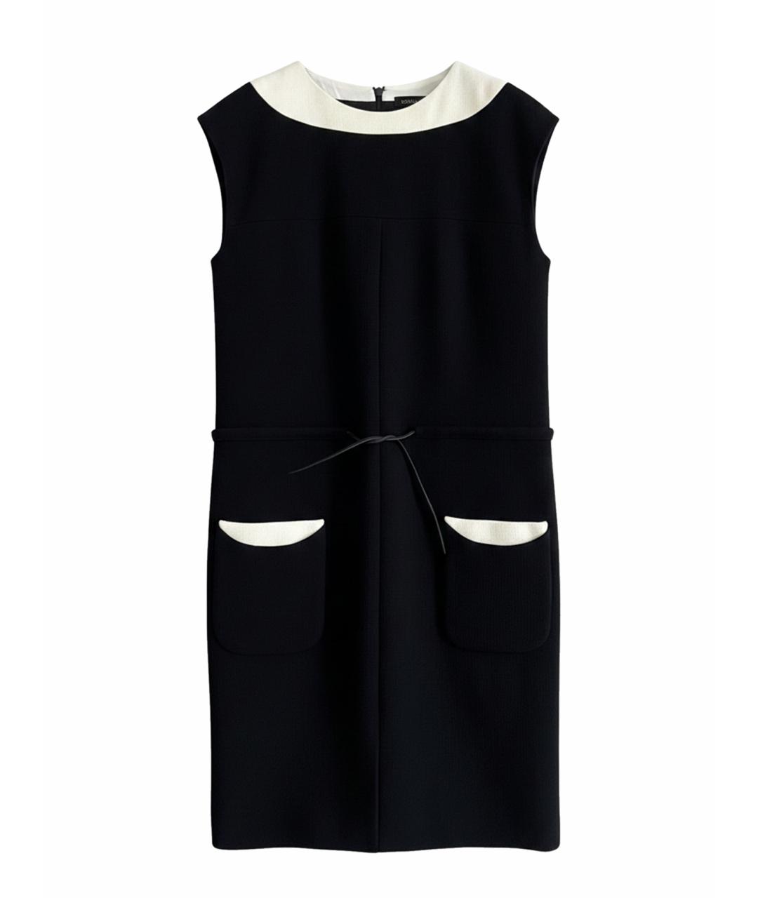 CHANEL Черный шерстяной сарафан, фото 1