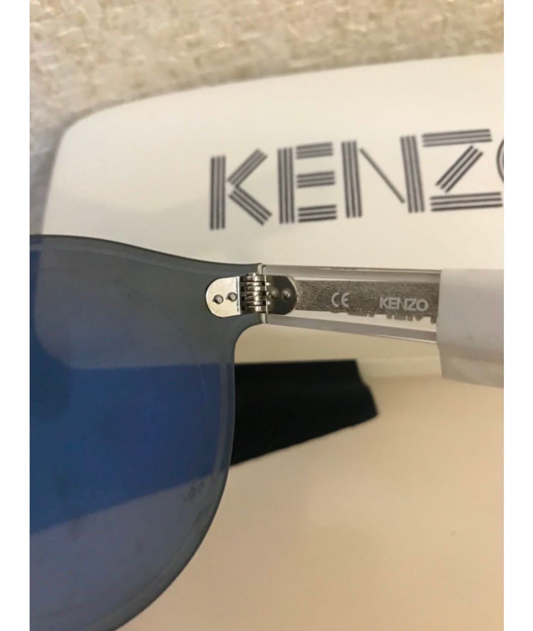 KENZO Синие пластиковые солнцезащитные очки, фото 7