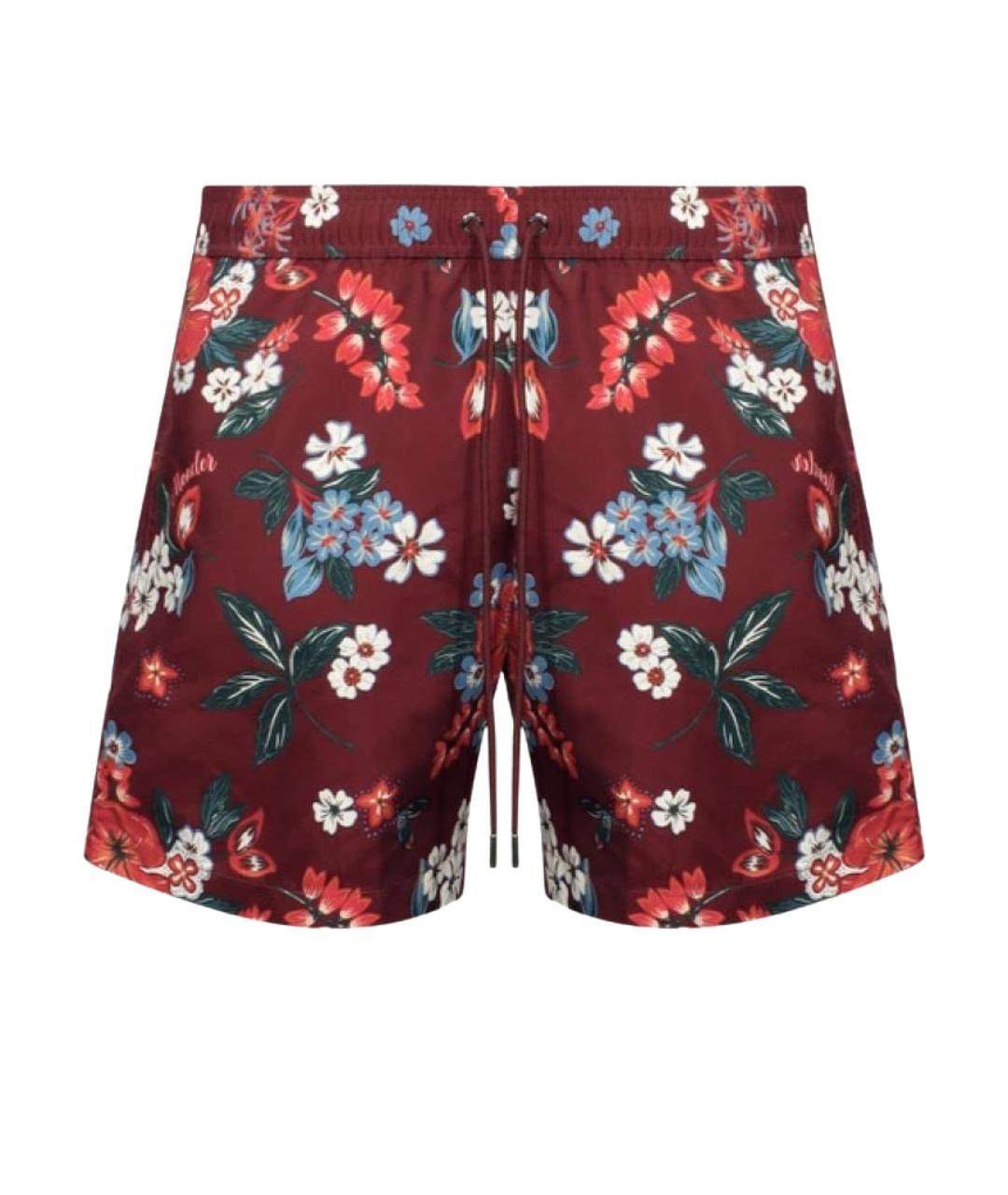 MONCLER Бордовые шорты, фото 1
