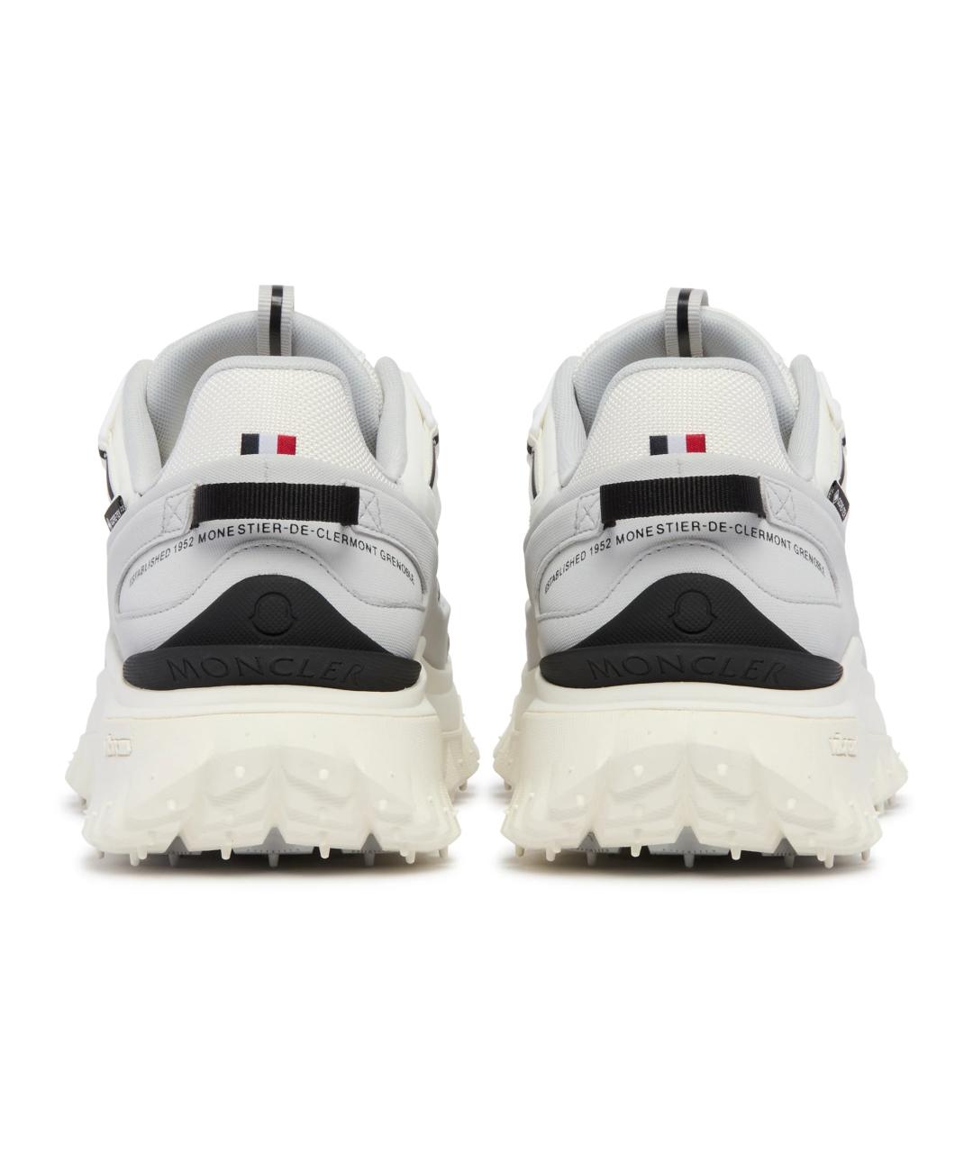 MONCLER Серые низкие кроссовки / кеды, фото 5