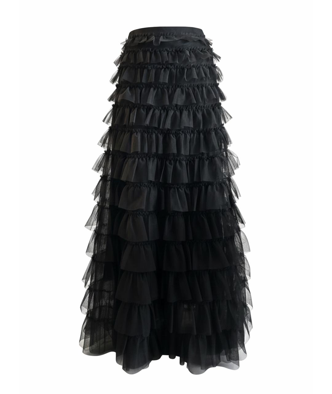 BCBG MAXAZRIA Черная полиэстеровая юбка макси, фото 1