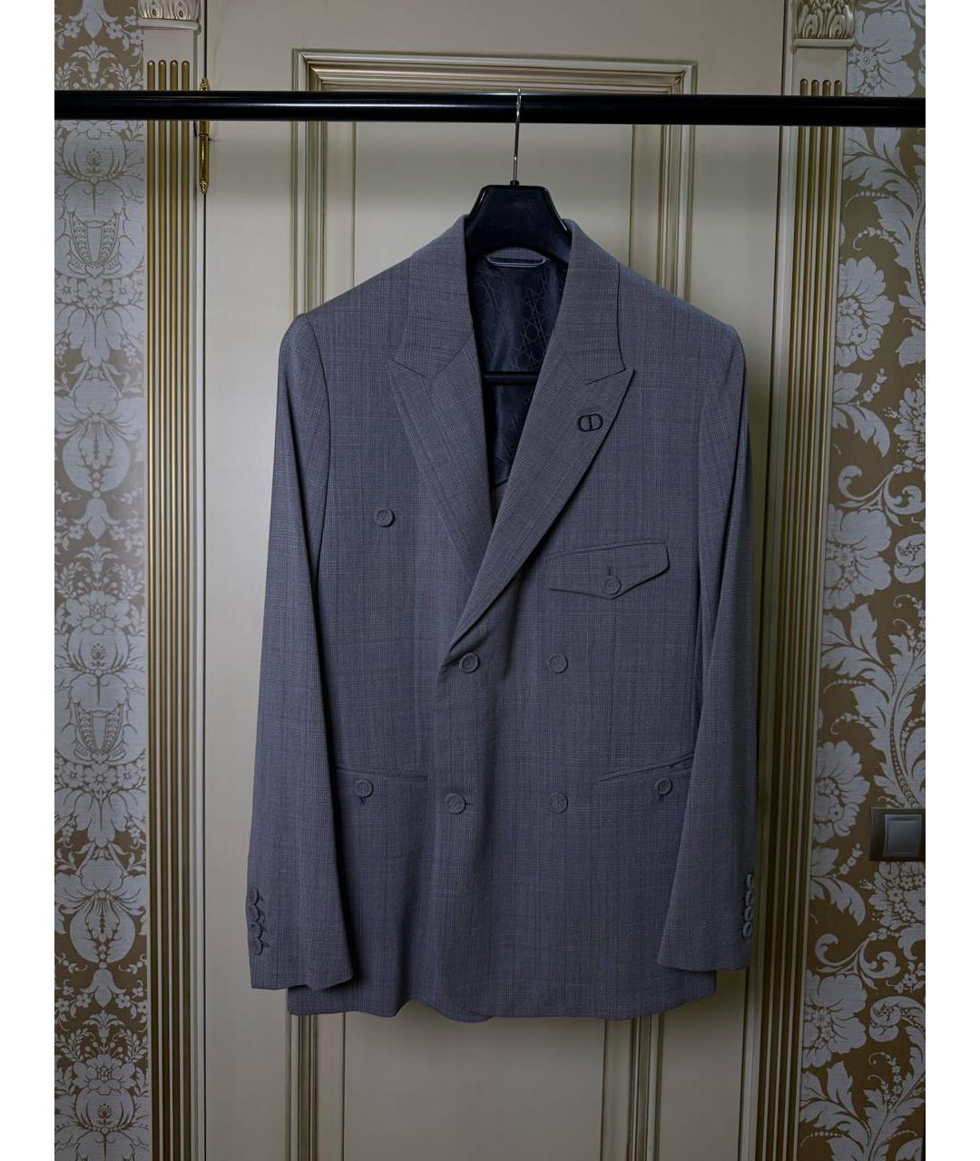 CHRISTIAN DIOR Серый пиджак, фото 7