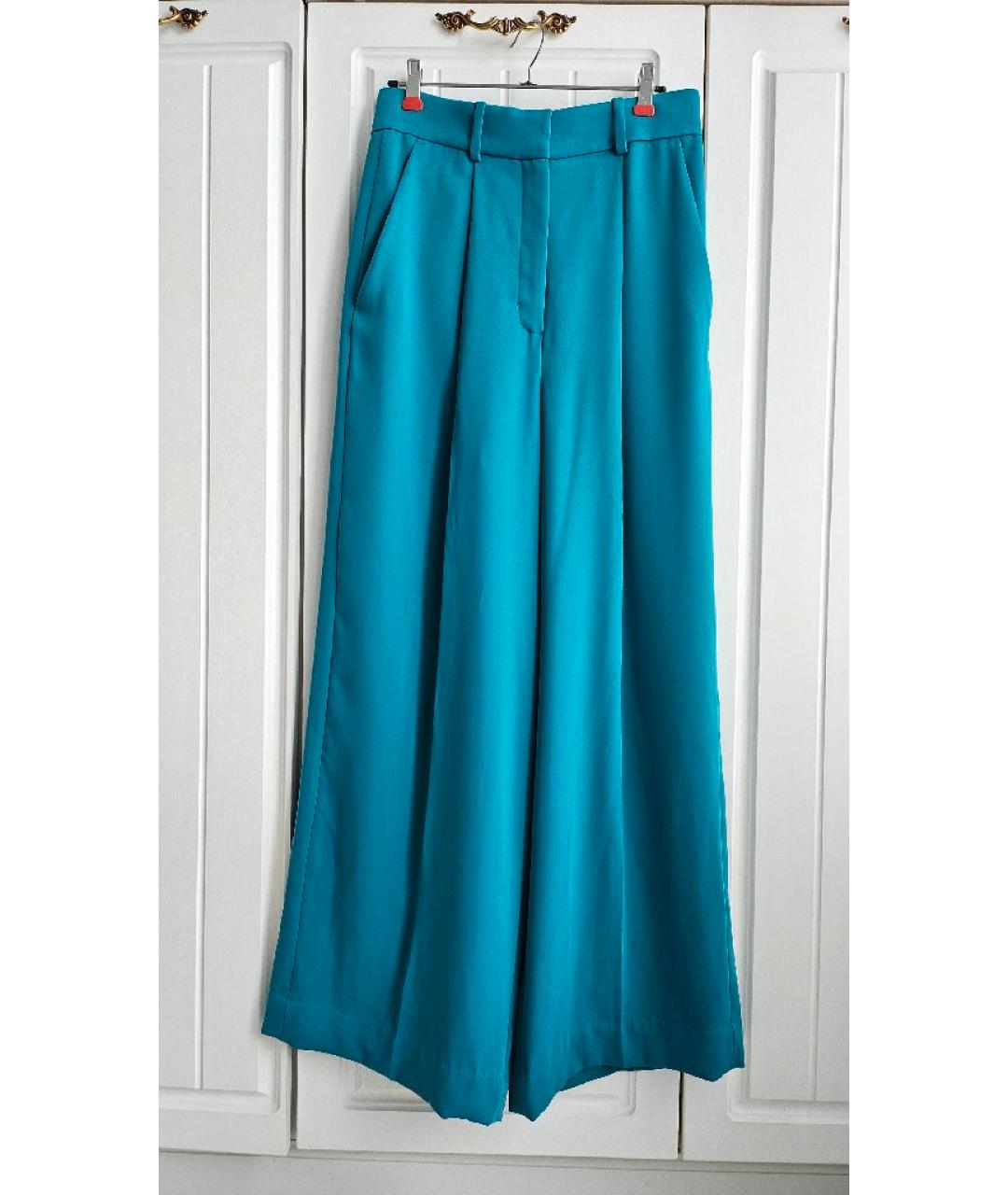 COS Зеленые полиэстеровые брюки широкие, фото 7