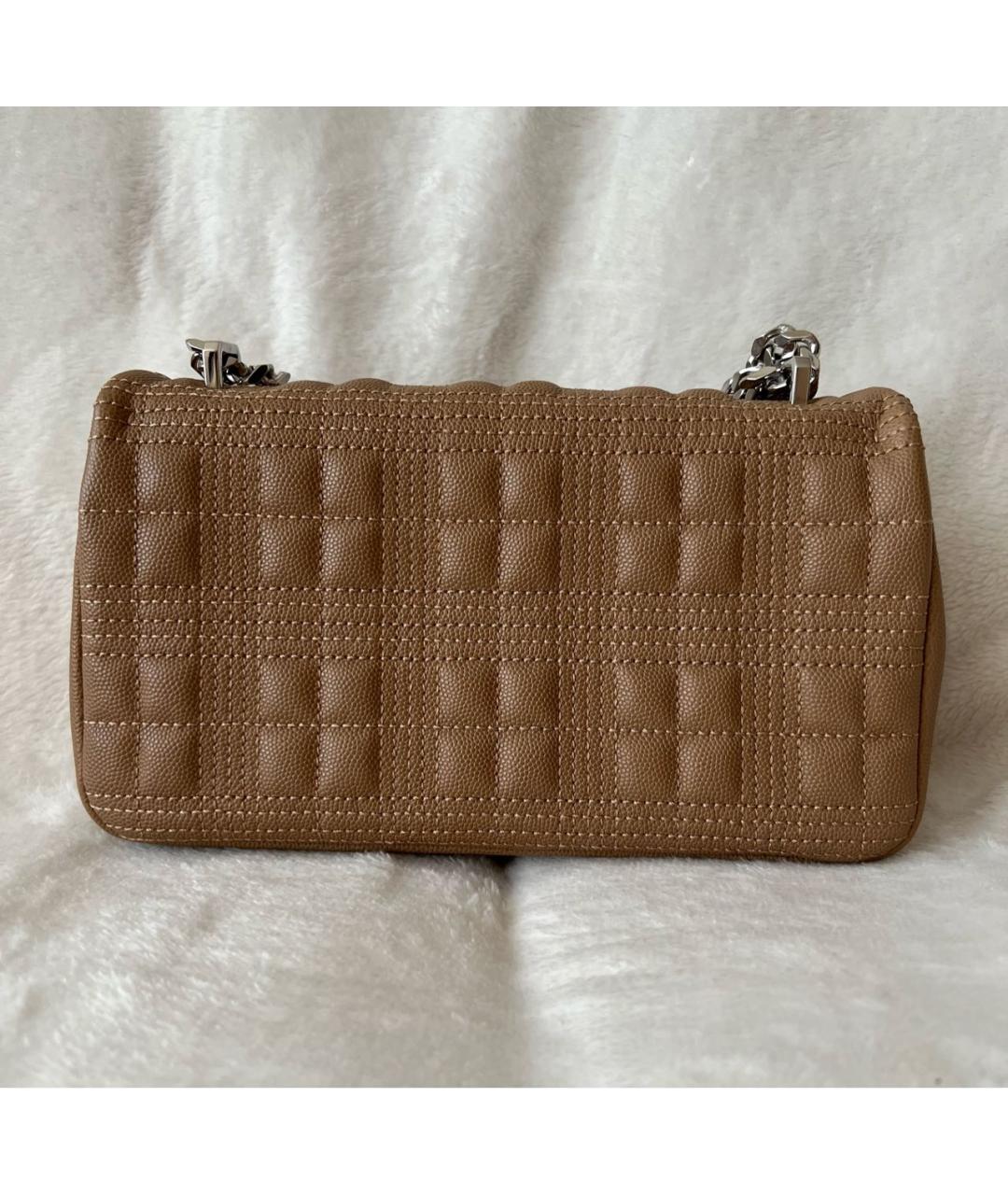 BURBERRY Коричневая кожаная сумка через плечо, фото 3