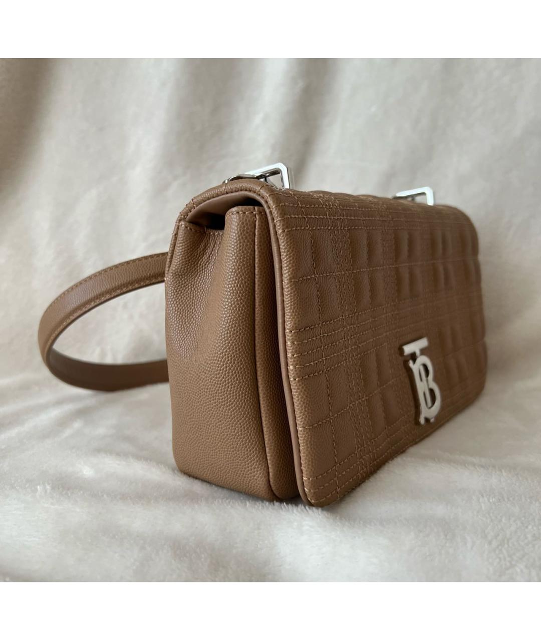 BURBERRY Коричневая кожаная сумка через плечо, фото 2