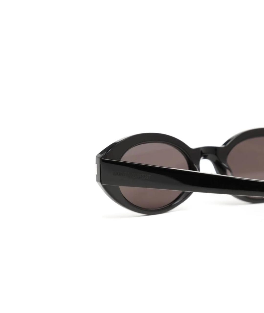 SAINT LAURENT Черные пластиковые солнцезащитные очки, фото 3