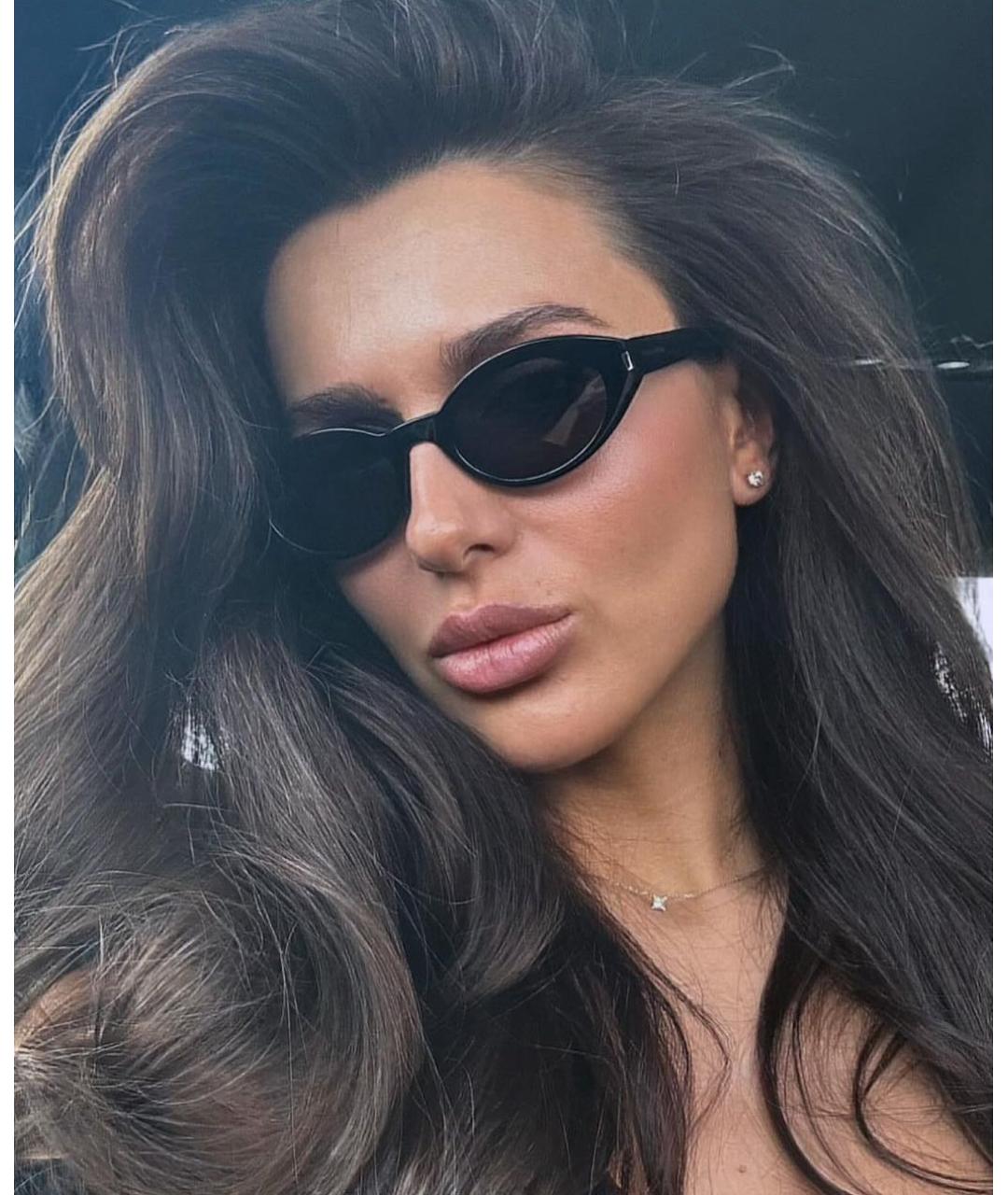 SAINT LAURENT Черные пластиковые солнцезащитные очки, фото 6