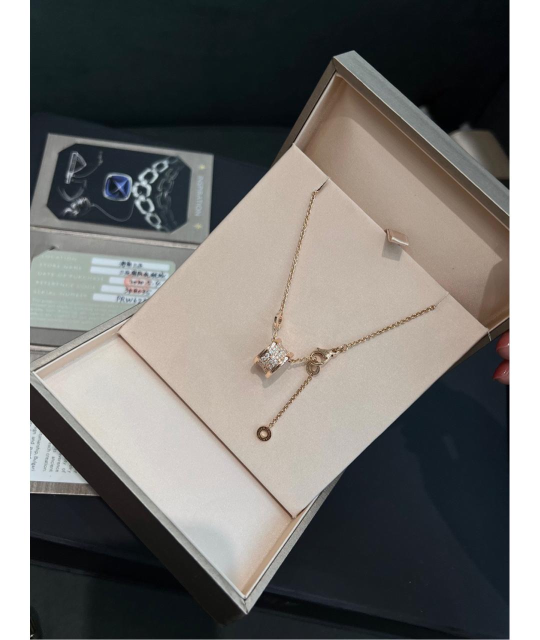 BVLGARI Золотое колье из розового золота, фото 4