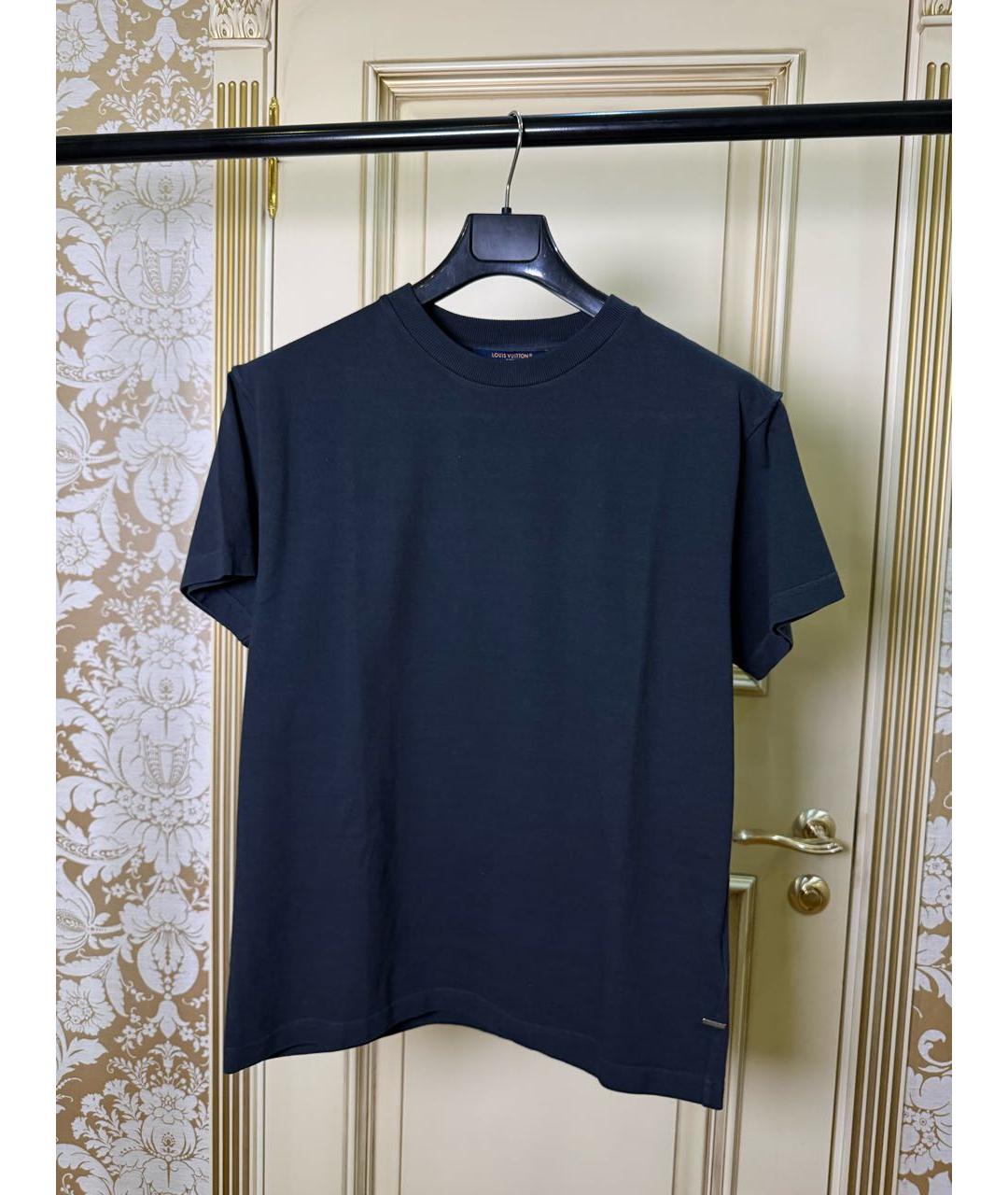 LOUIS VUITTON Темно-синяя футболка, фото 5