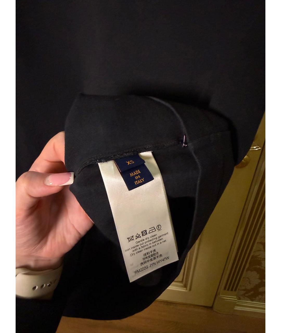 LOUIS VUITTON Темно-синяя футболка, фото 4