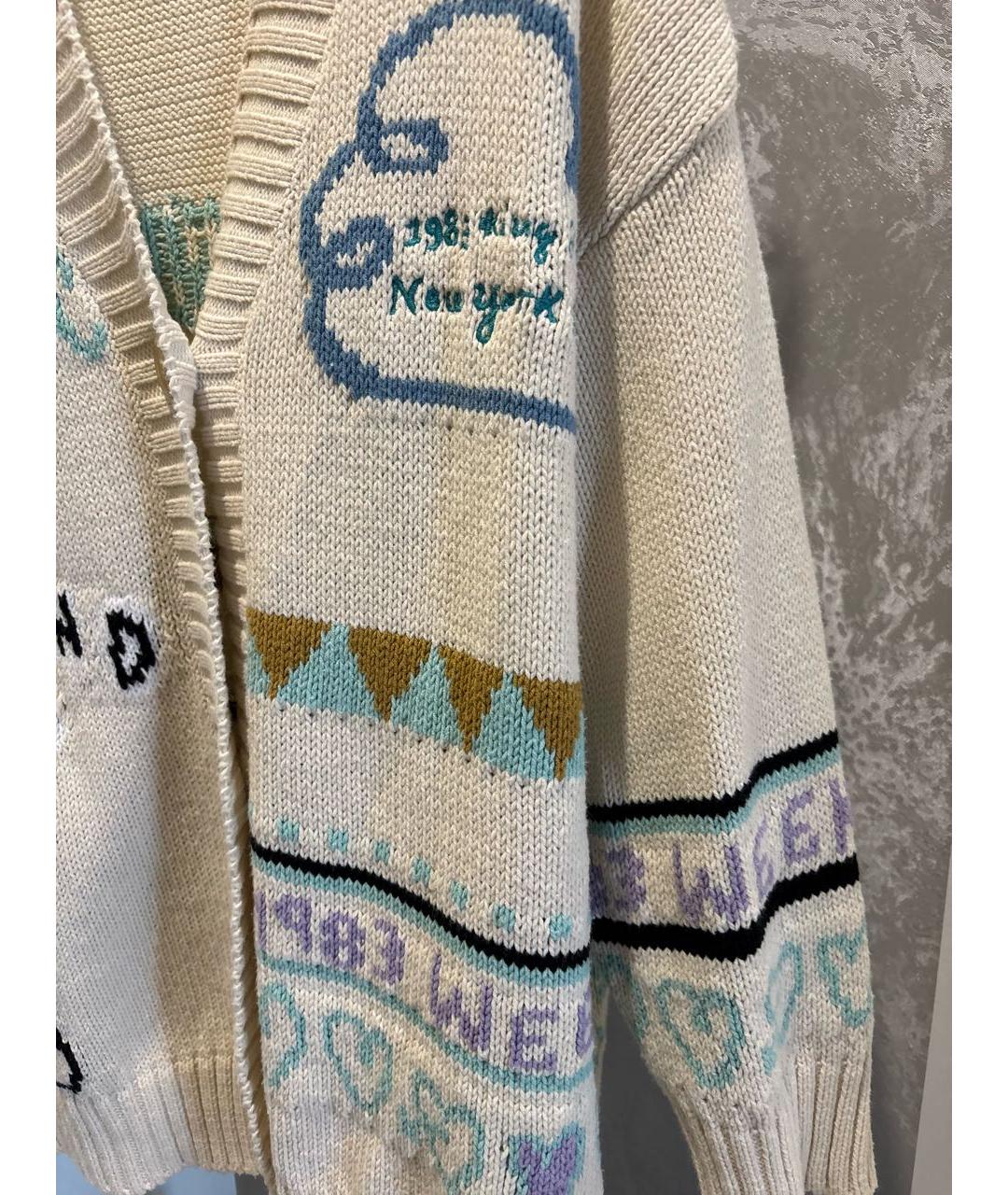 MAX MARA Бежевый хлопковый кардиган, фото 4