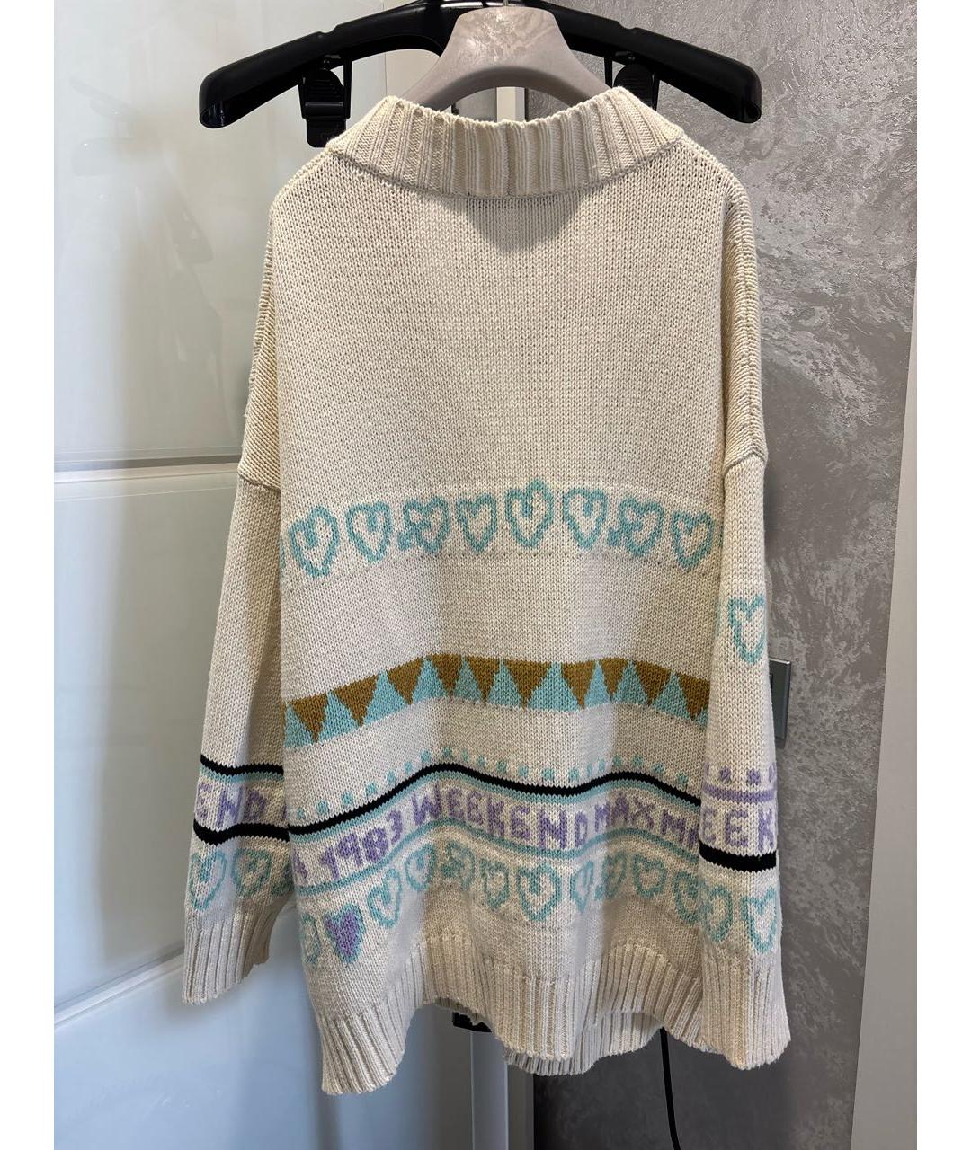 MAX MARA Бежевый хлопковый кардиган, фото 2